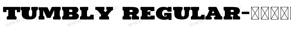 Tumbly Regular字体转换
